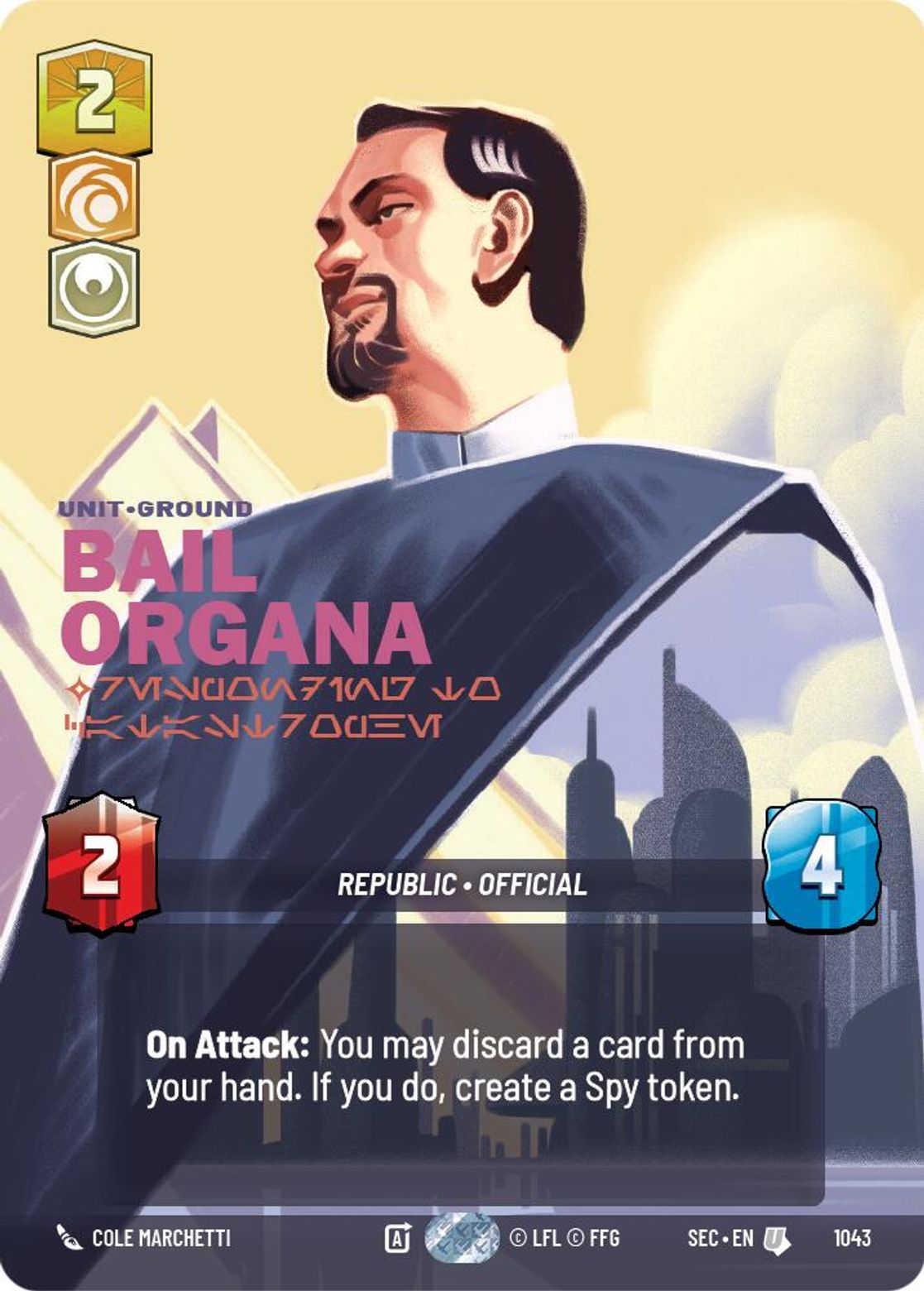 Bail Organa — Responding to Catastrophe #1043/264 from Secrets of Power