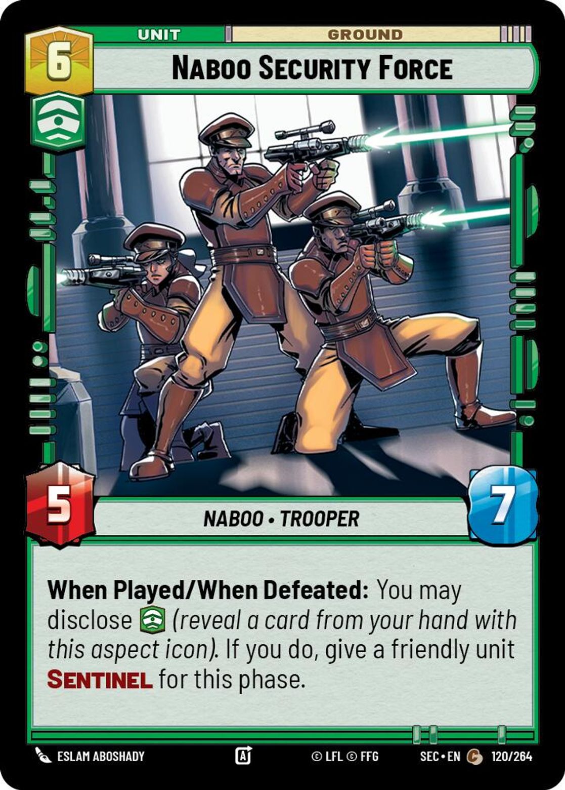 Naboo Security Force #120/264 from Secrets of Power