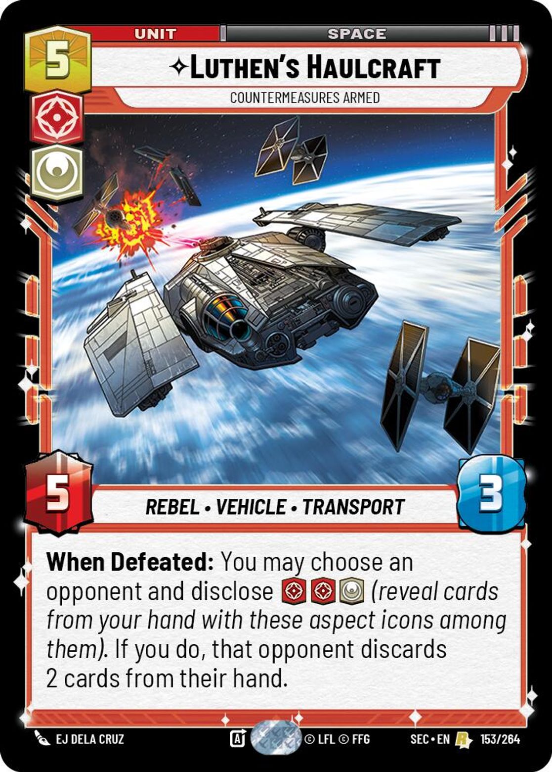 Luthen's Haulcraft — Countermeasures Armed #153/264 from Secrets of Power