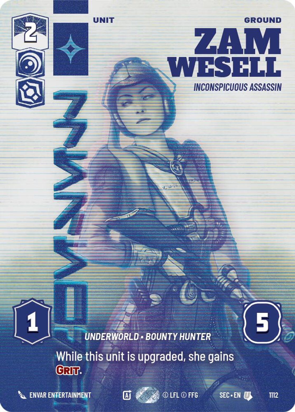 Zam Wesell — Inconspicuous Assassin #1112/264 from Secrets of Power