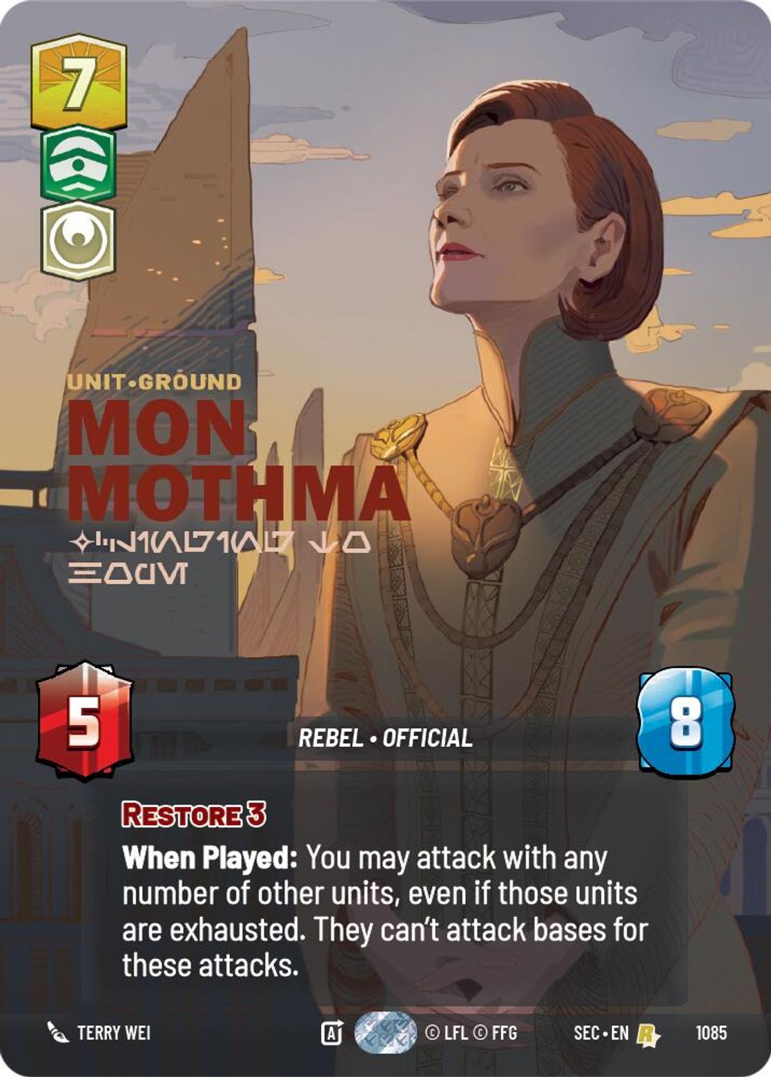 Mon Mothma — Clinging to Hope #1085/264 from Secrets of Power