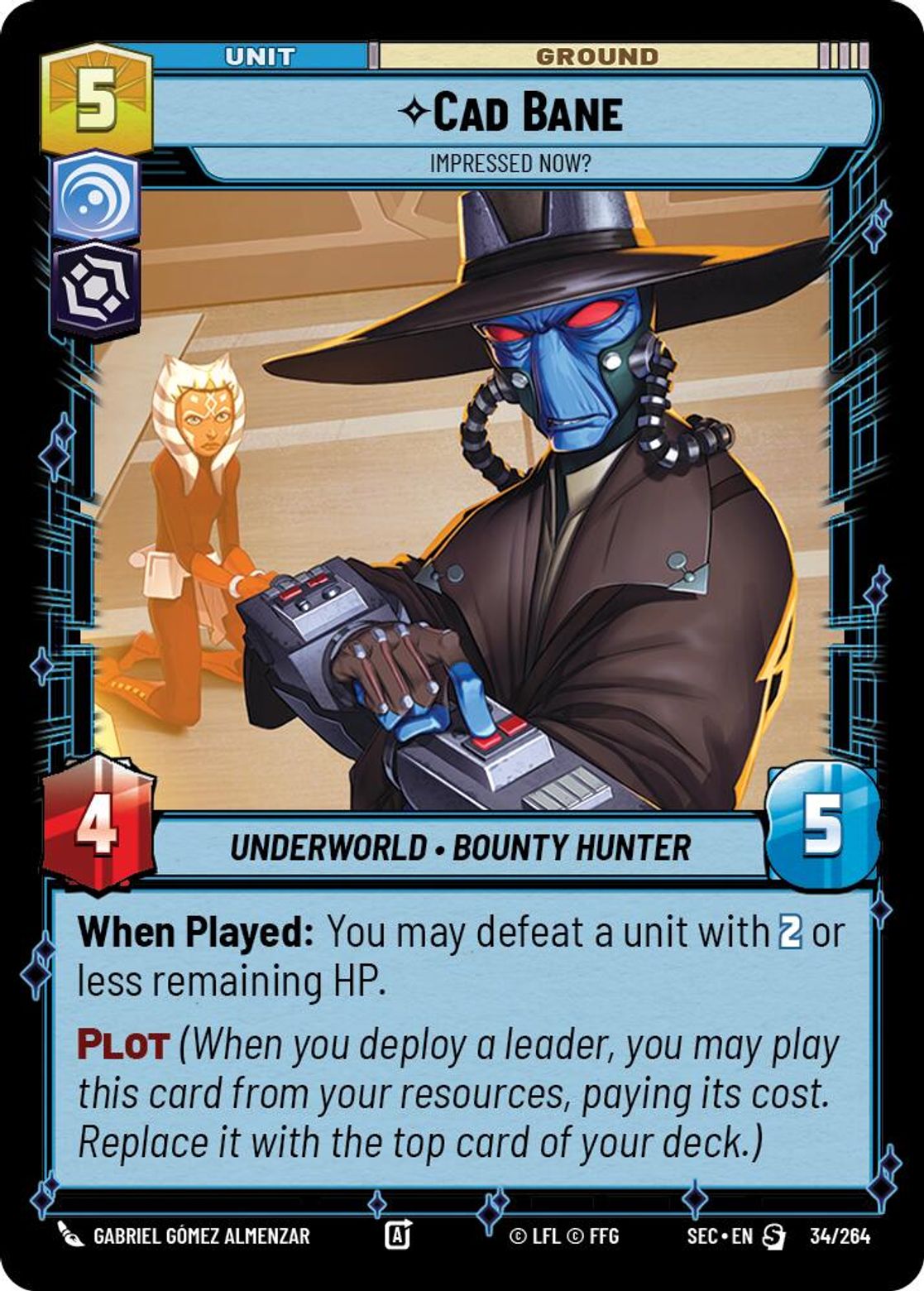 Cad Bane — Impressed Now? #034/264 from Secrets of Power