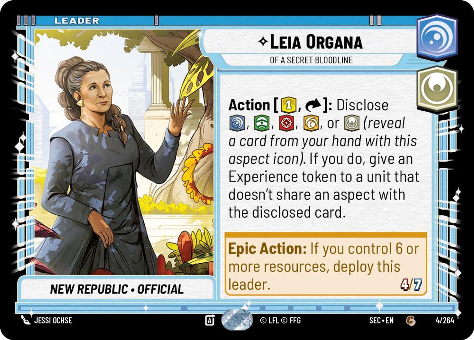 Leia Organa — Of A Secret Bloodline #004/264 from Secrets of Power