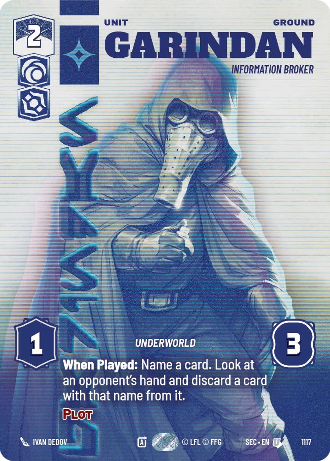 Garindan — Information Broker #1117/264 from Secrets of Power