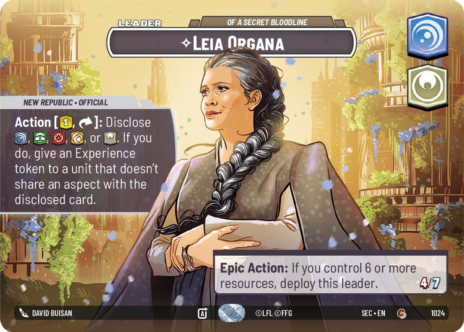 Leia Organa — Of A Secret Bloodline #1024/264 from Secrets of Power