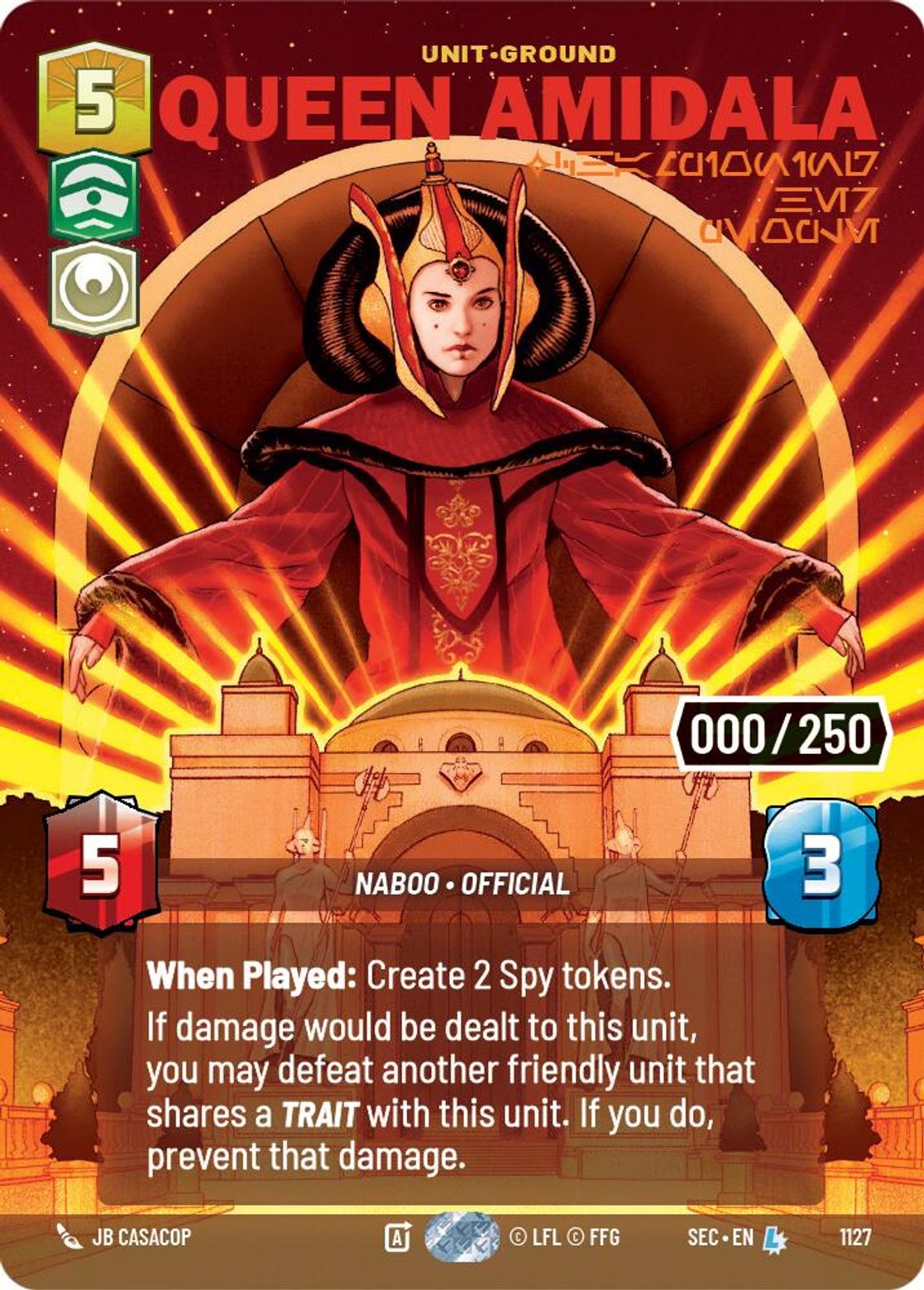 Queen Amidala — Championing Her People #1127/264 from Secrets of Power