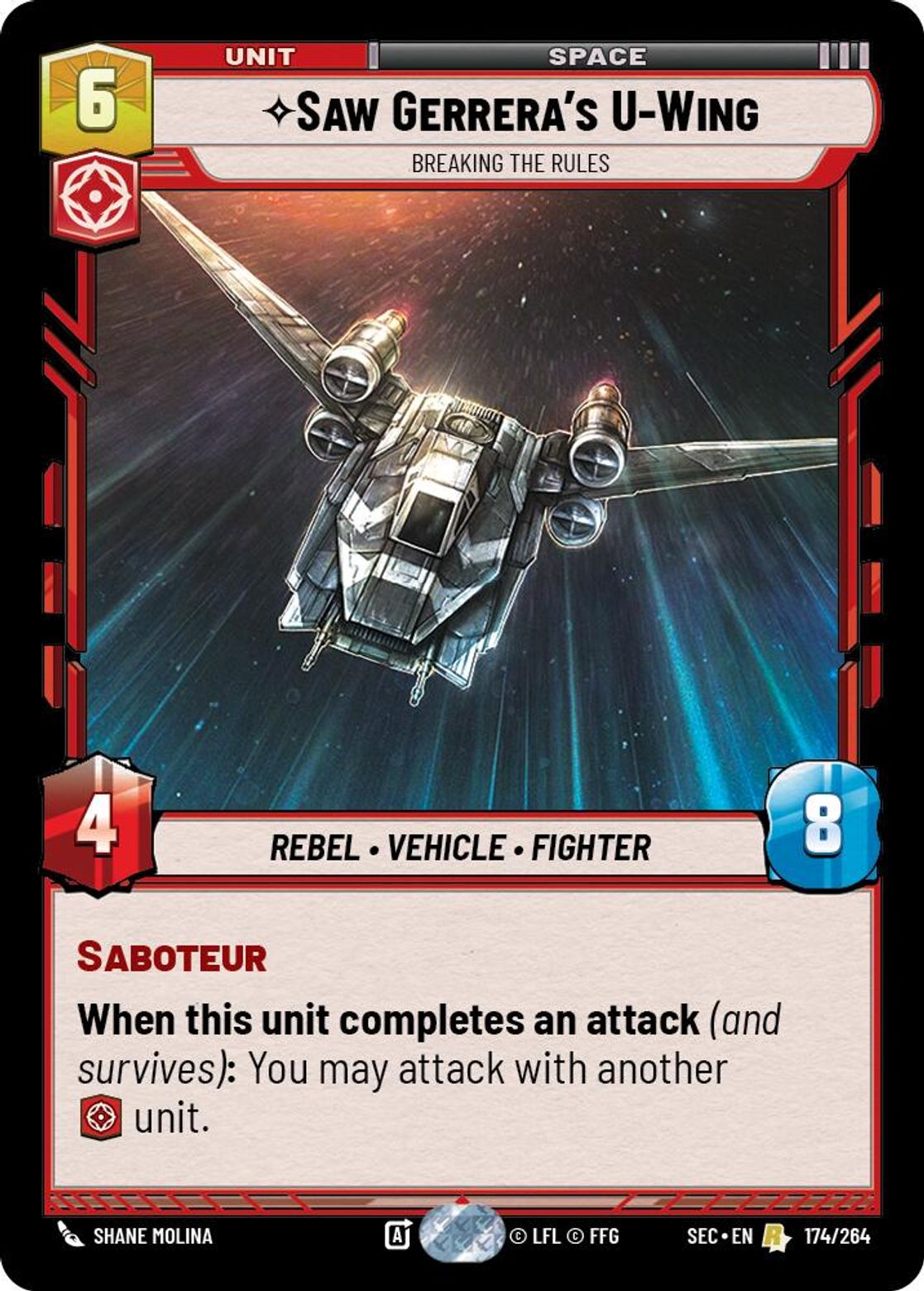Saw Gerrera's U-Wing — Breaking the Rules #174/264 from Secrets of Power