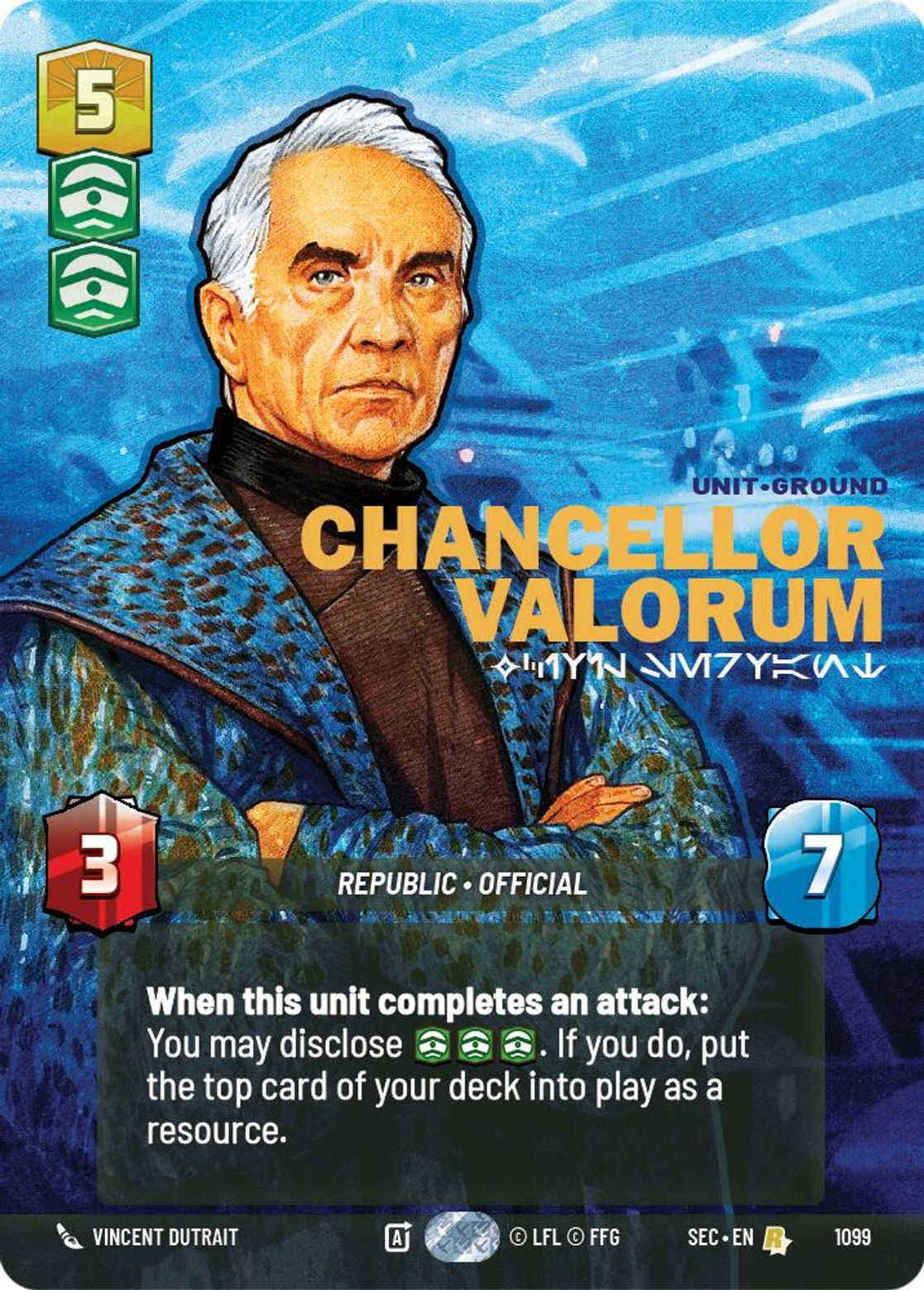 Chancellor Valorum — Civil Servant #1099/264 from Secrets of Power