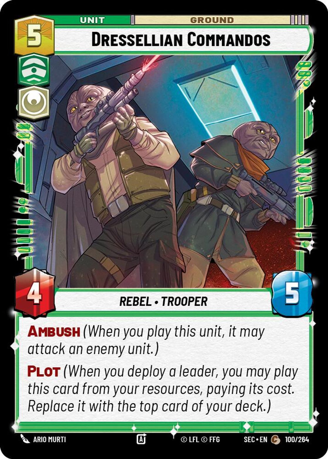 Dressellian Commandos #100/264 from Secrets of Power