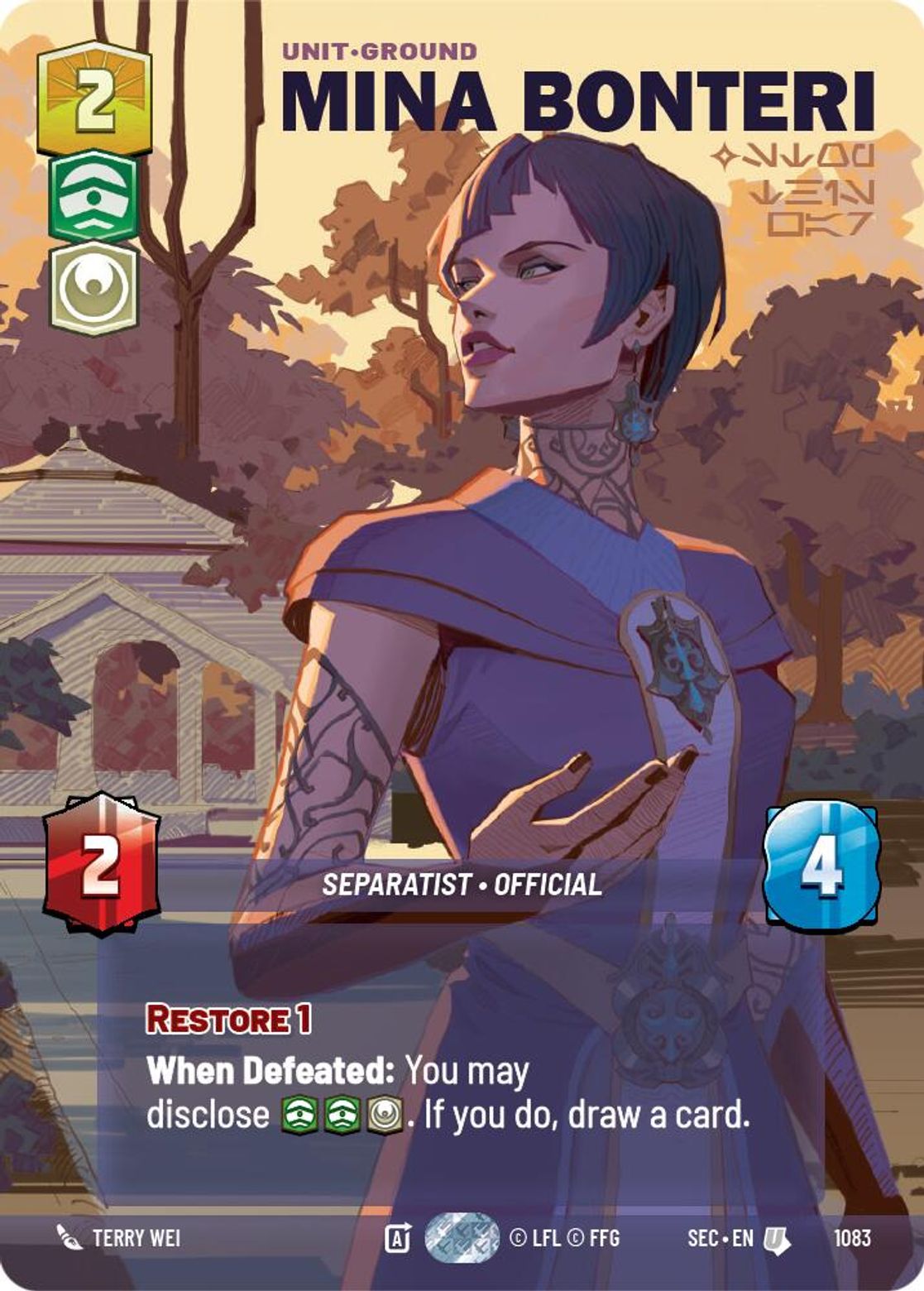 Mina Bonteri — Stop This War #1083/264 from Secrets of Power