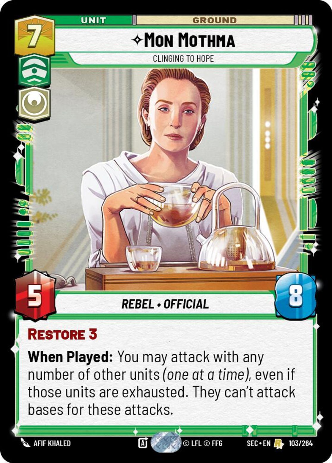 Mon Mothma — Clinging to Hope #103/264 from Secrets of Power