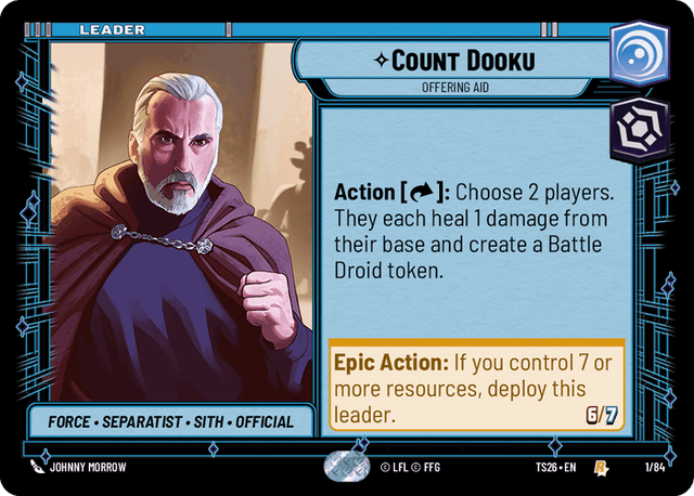 Count Dooku — Offering Aid #01/84 from Twin Suns 2026