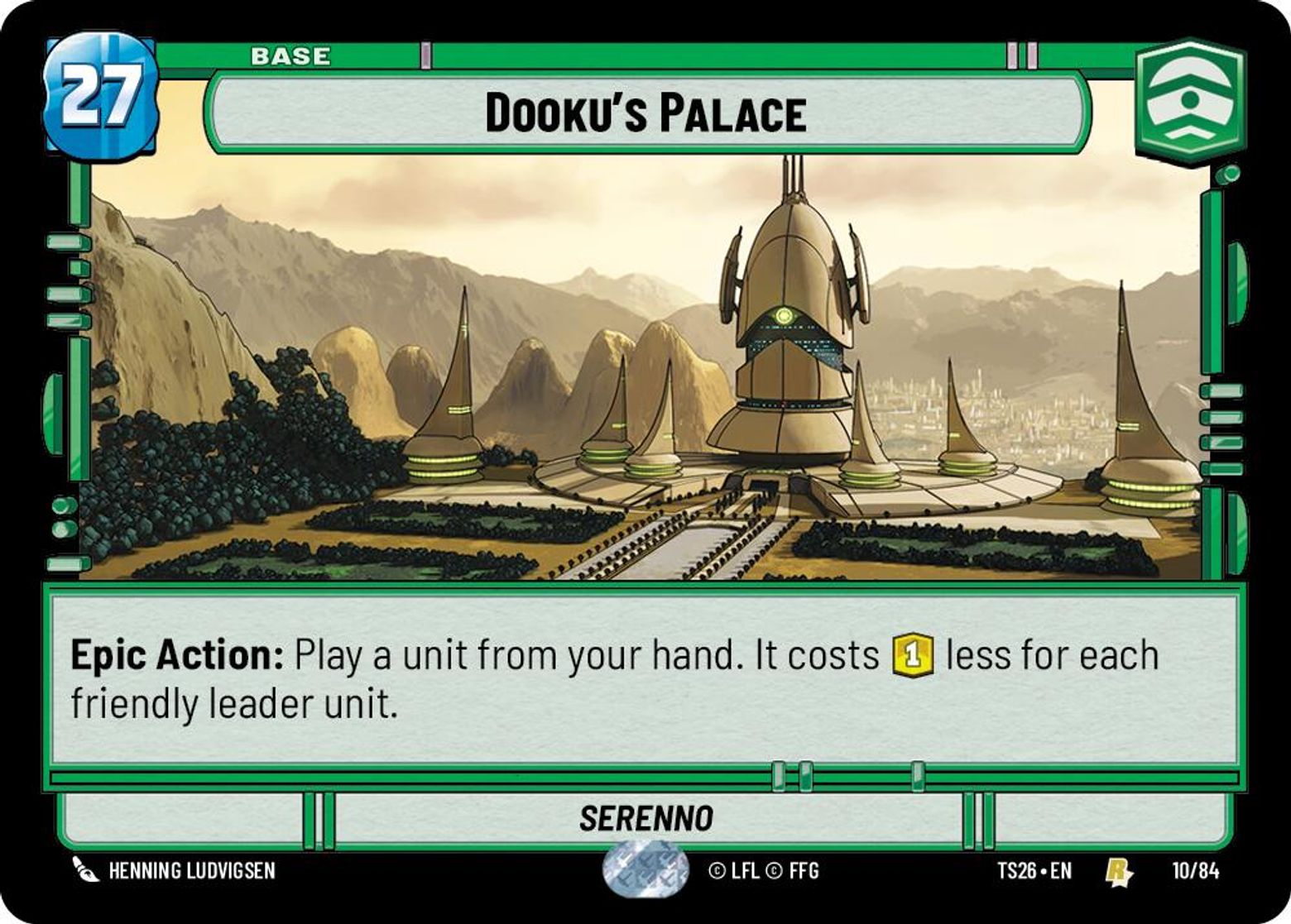 Dooku's Palace — Serenno #10/84 from Twin Suns 2026