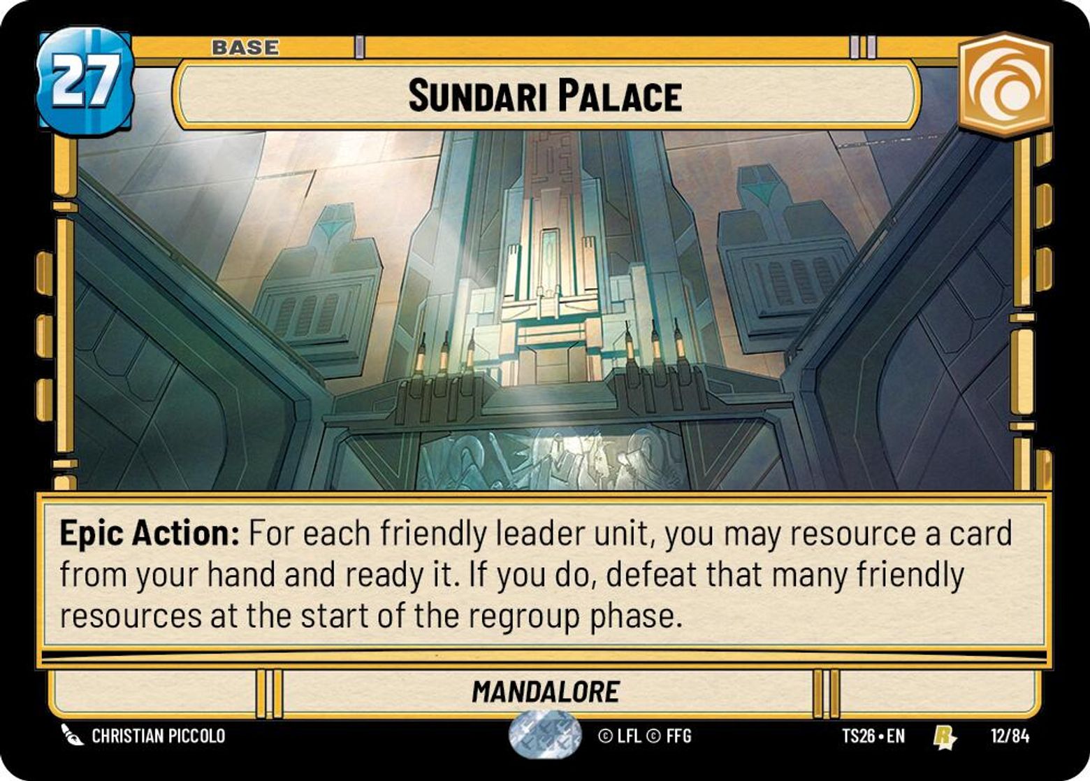Sundari Palace — Mandalore #12/84 from Twin Suns 2026