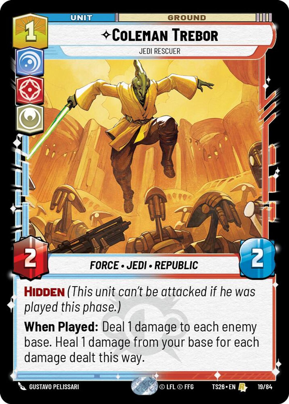 Coleman Trebor — Jedi Rescuer #19/84 from Twin Suns 2026