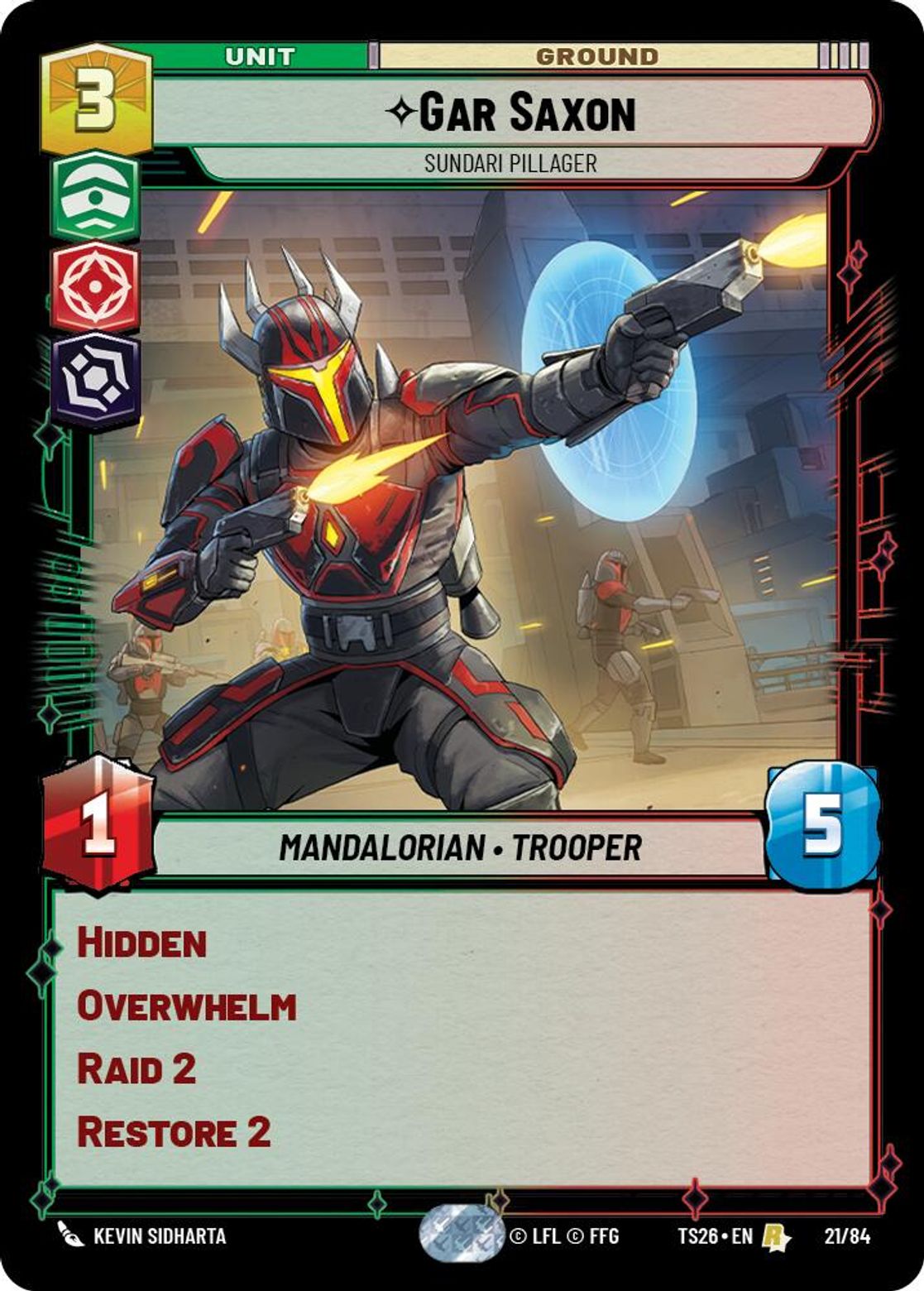 Gar Saxon — Sundari Pillager #21/84 from Twin Suns 2026