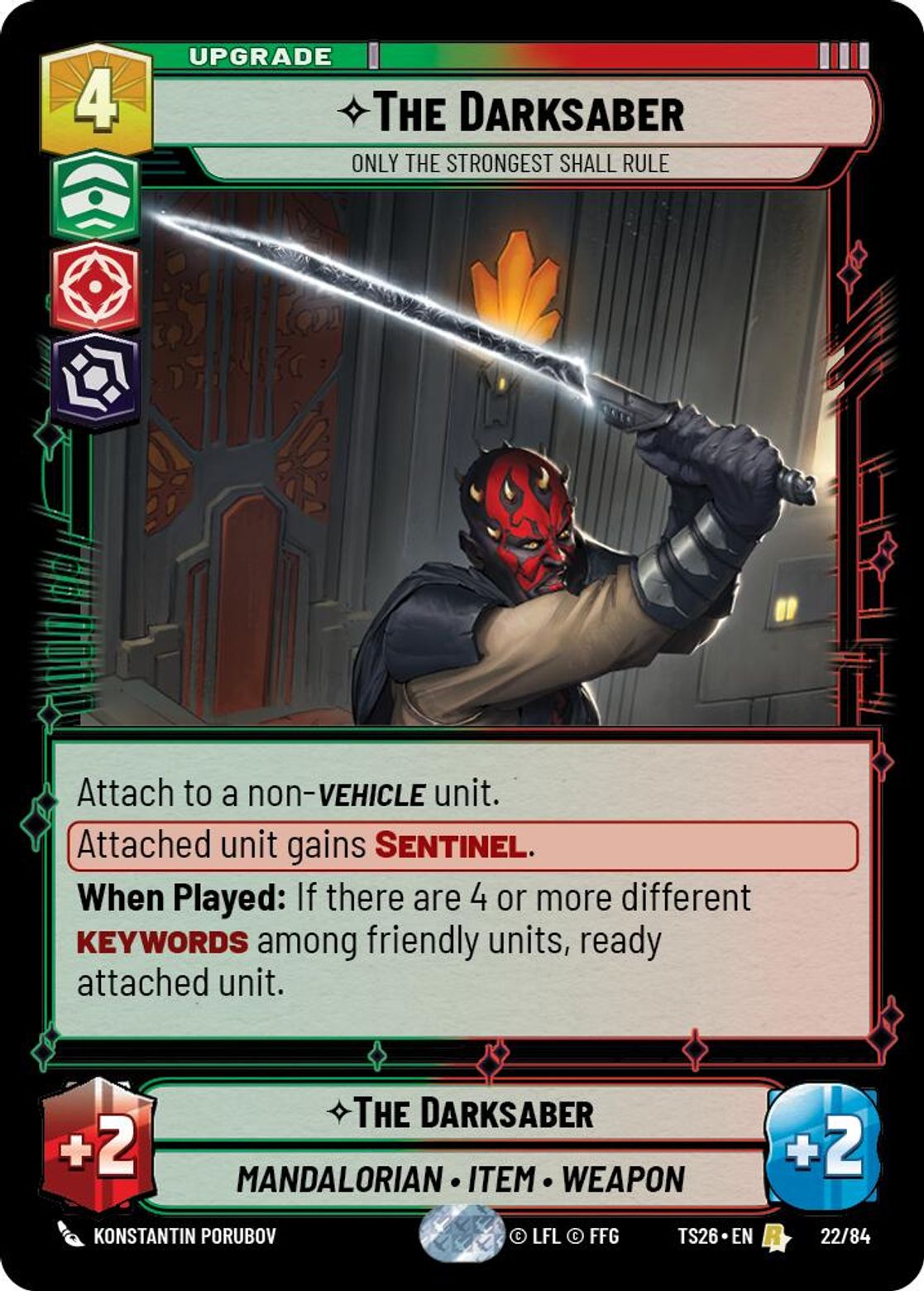 The Darksaber — Only the Strongest Shall Rule #22/84 from Twin Suns 2026