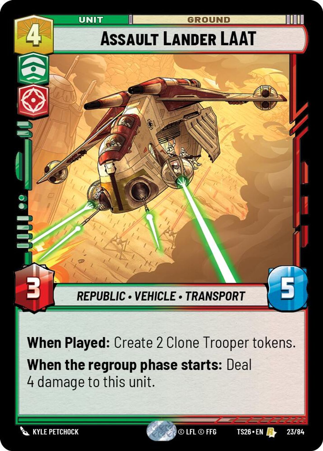 Assault Lander LAAT #23/84 from Twin Suns 2026