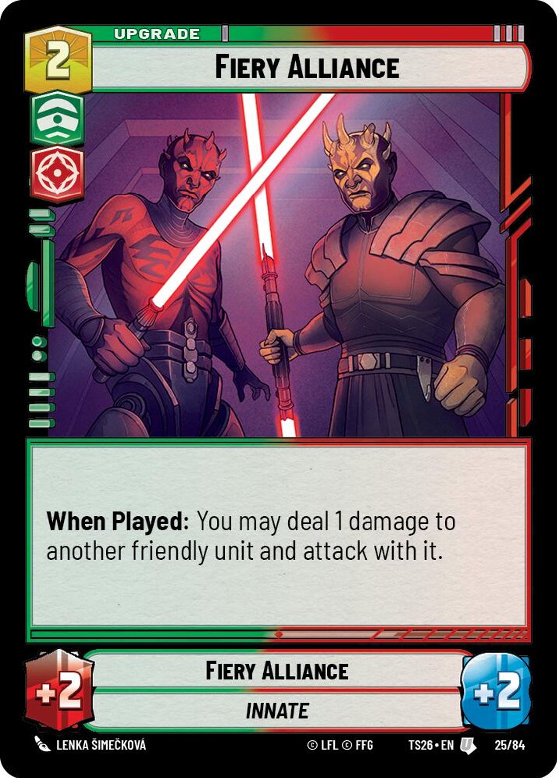Fiery Alliance #25/84 from Twin Suns 2026