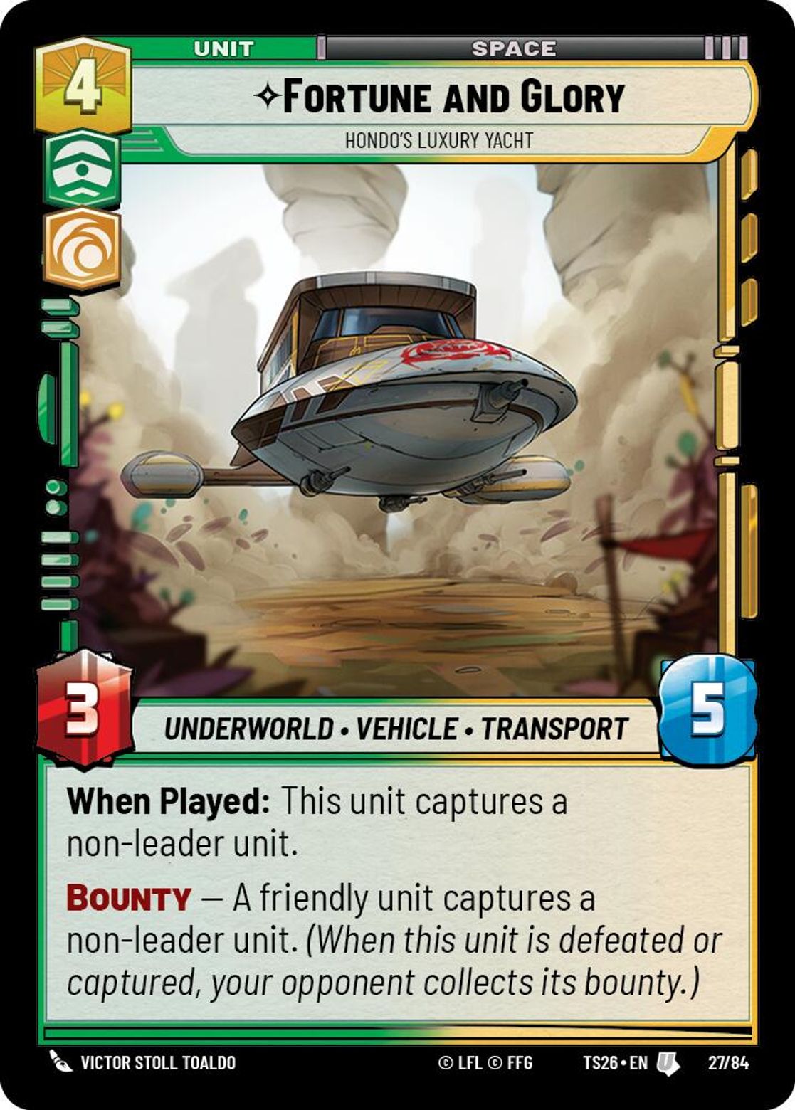 Fortune and Glory — Hondo's Luxury Yacht #27/84 from Twin Suns 2026