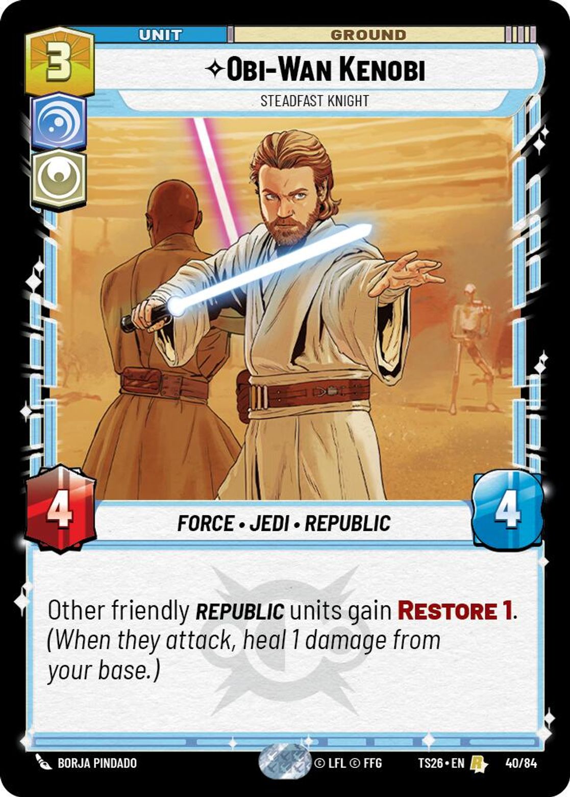 Obi-Wan Kenobi — Steadfast Knight #40/84 from Twin Suns 2026