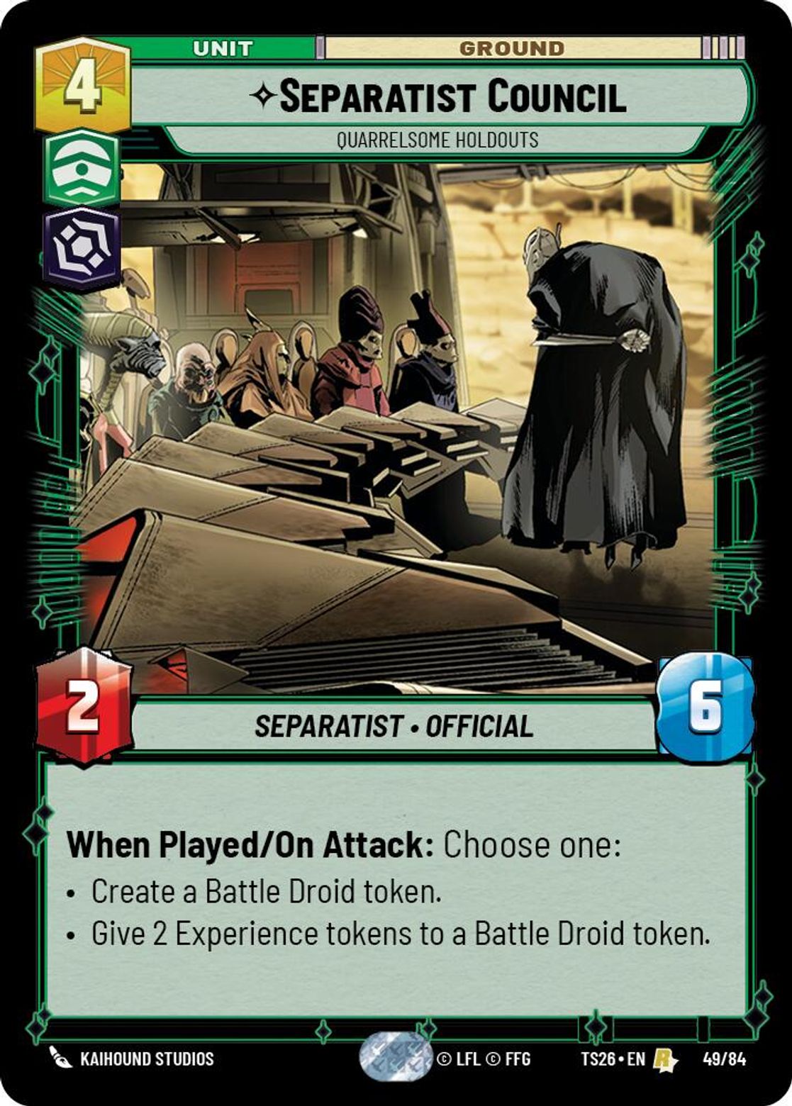 Separatist Council — Quarrelsome Holdouts #49/84 from Twin Suns 2026