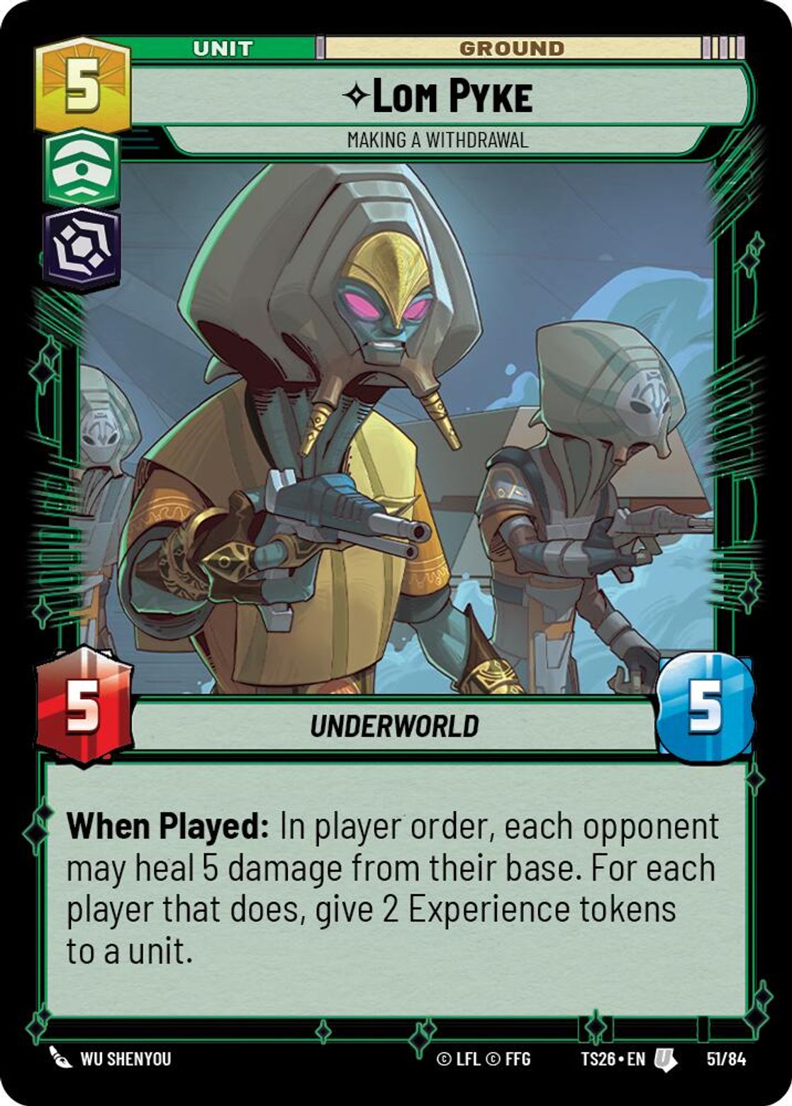 Lom Pyke — Making a Withdrawal #51/84 from Twin Suns 2026