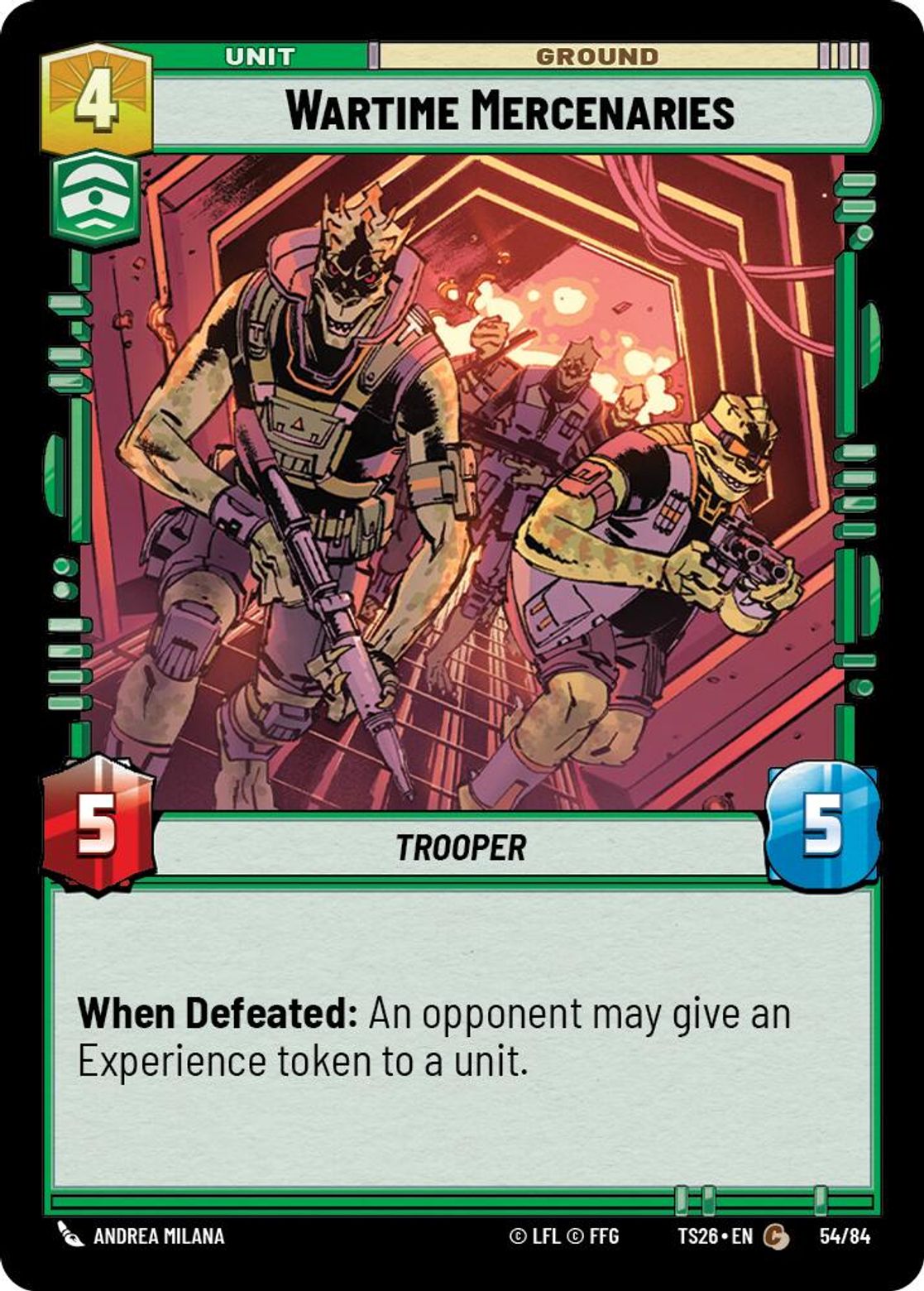 Wartime Mercenaries #54/84 from Twin Suns 2026