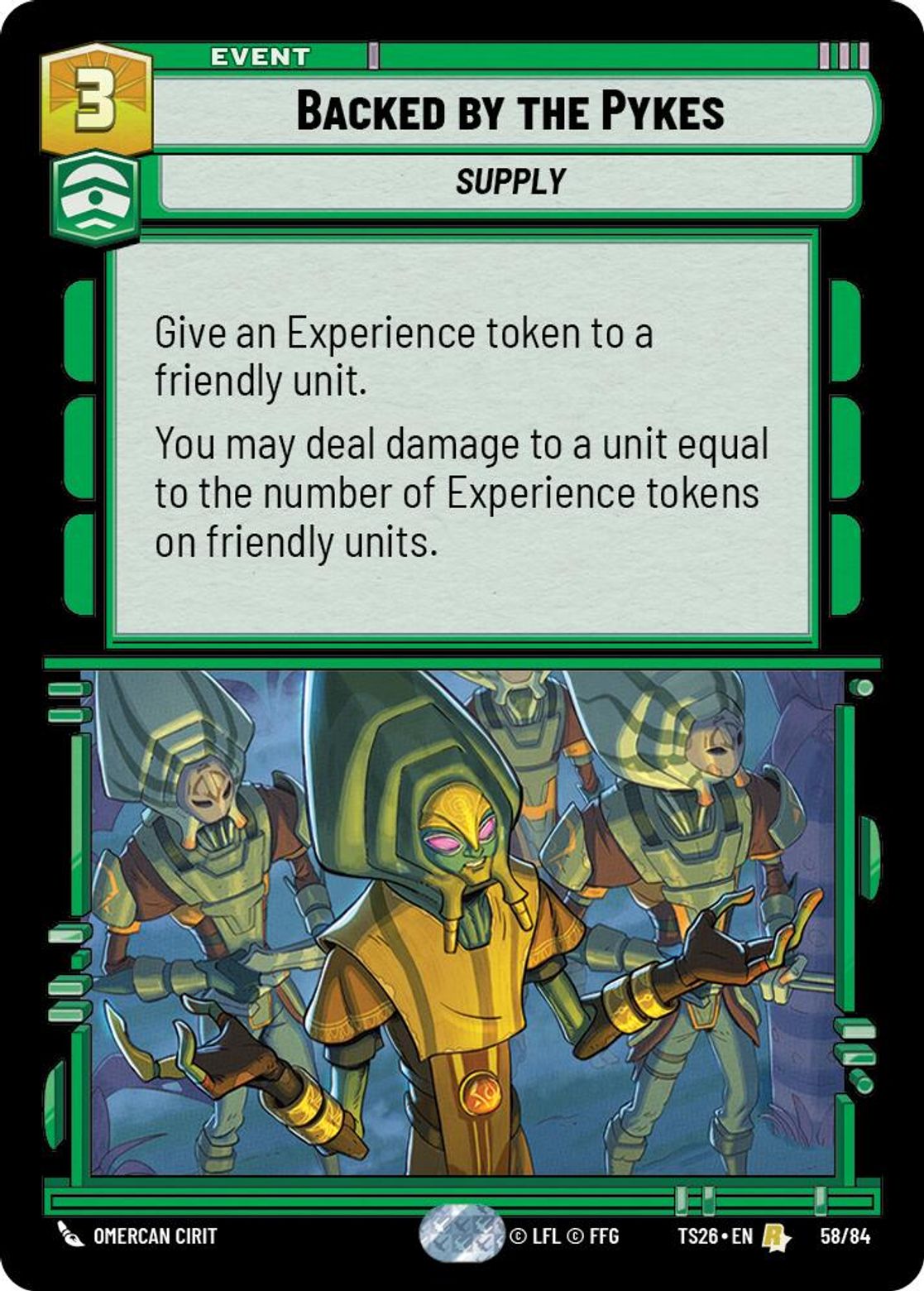 Backed by the Pykes #58/84 from Twin Suns 2026