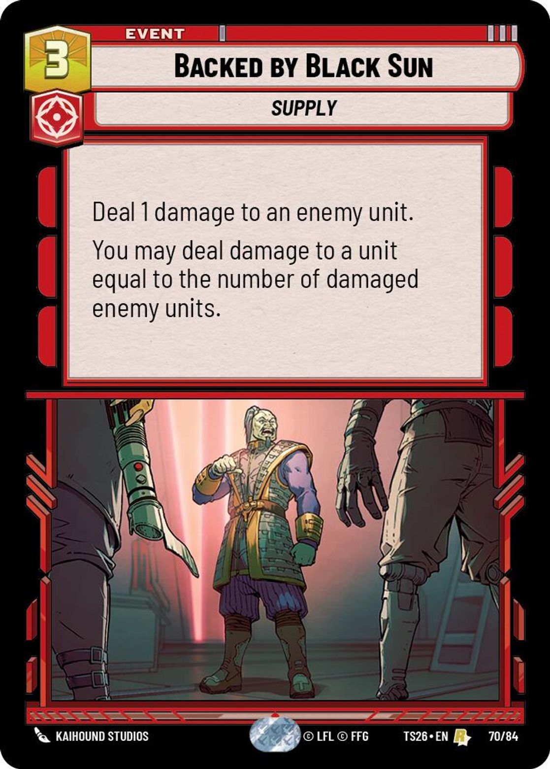 Backed by Black Sun #70/84 from Twin Suns 2026