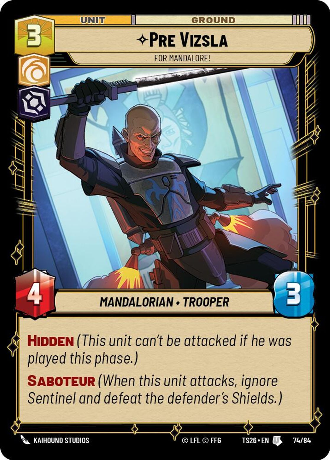 Pre Vizsla — For Mandalore! #74/84 from Twin Suns 2026