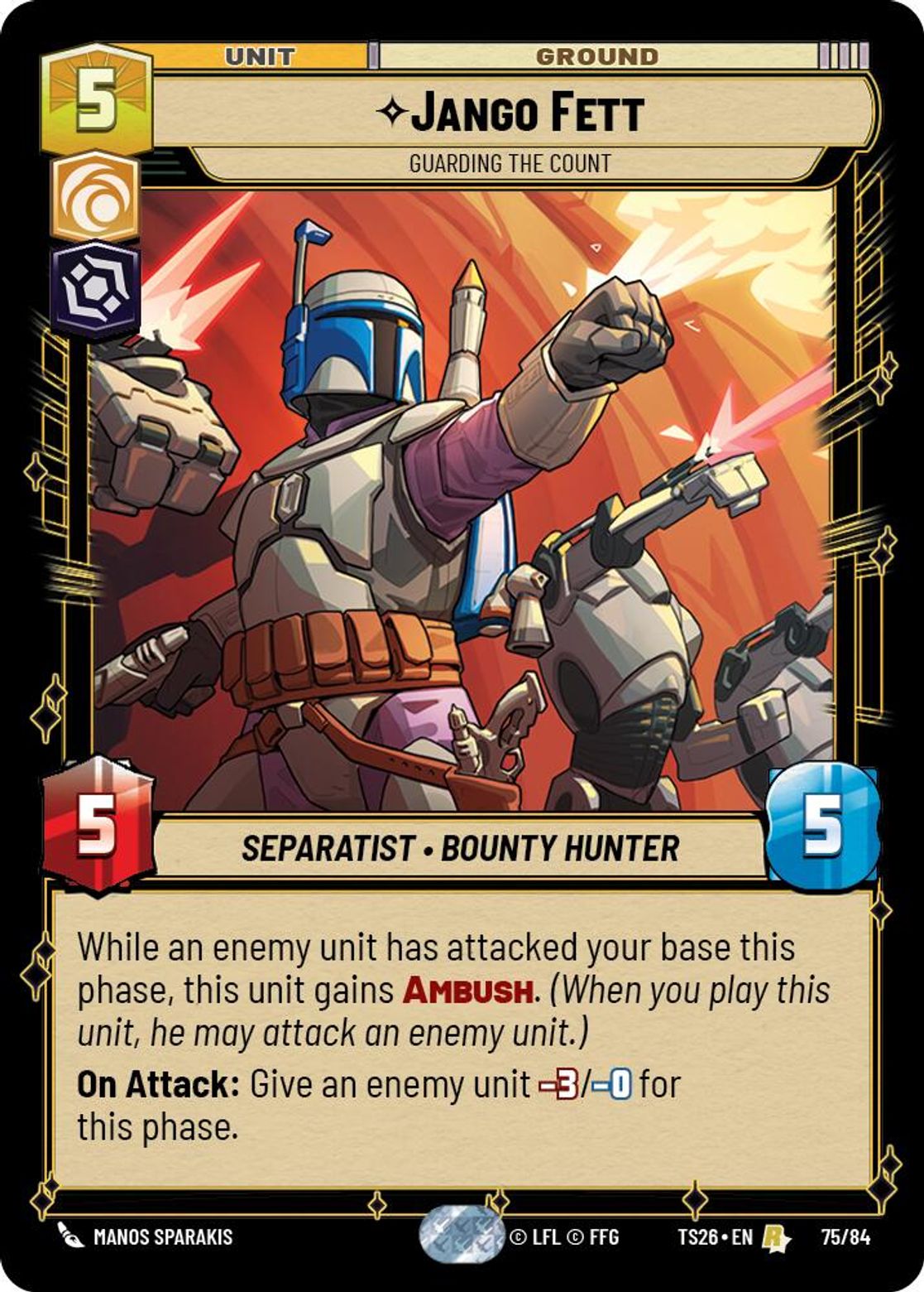 Jango Fett — Guarding the Count #75/84 from Twin Suns 2026