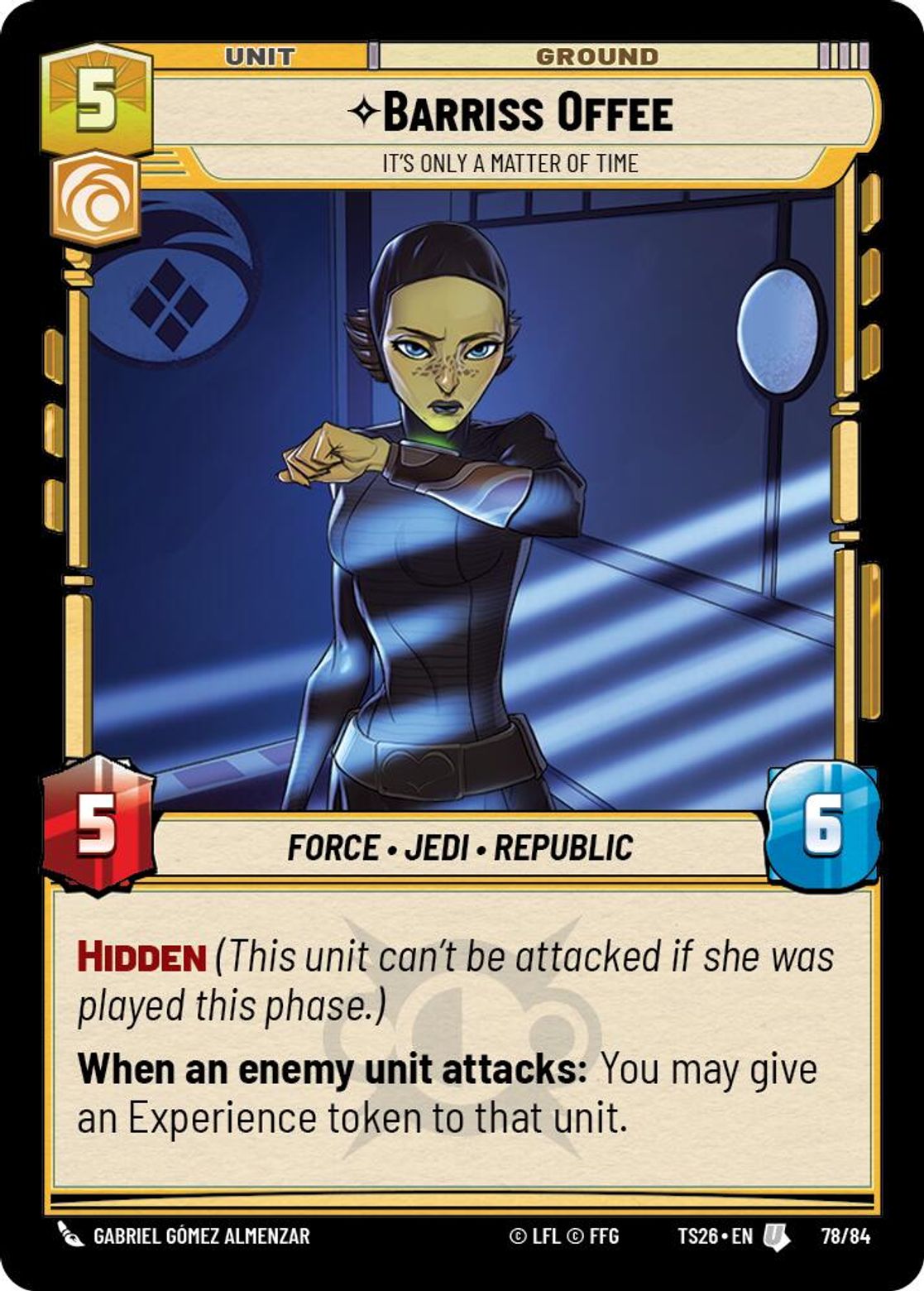 Barriss Offee — It's Only a Matter of Time #78/84 from Twin Suns 2026