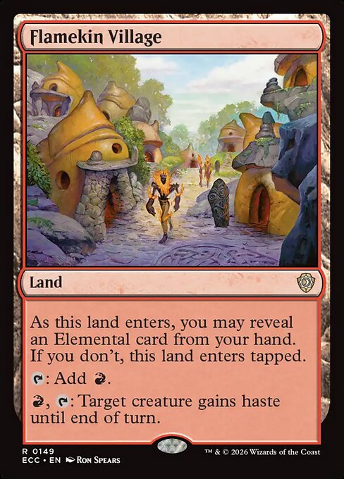 Flamekin Village #149 from Lorwyn Eclipsed Commander