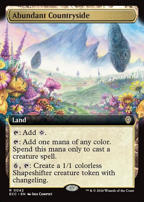 Abundant Countryside #42 from Lorwyn Eclipsed Commander