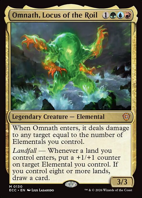 Omnath, Locus of the Roil #130 from Lorwyn Eclipsed Commander