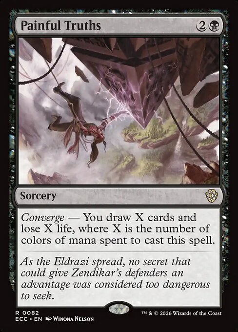 Painful Truths #82 from Lorwyn Eclipsed Commander