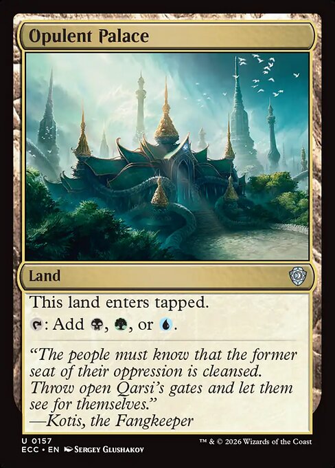 Opulent Palace #157 from Lorwyn Eclipsed Commander
