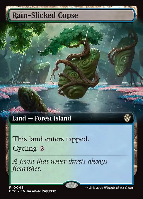 Rain-Slicked Copse #43 from Lorwyn Eclipsed Commander