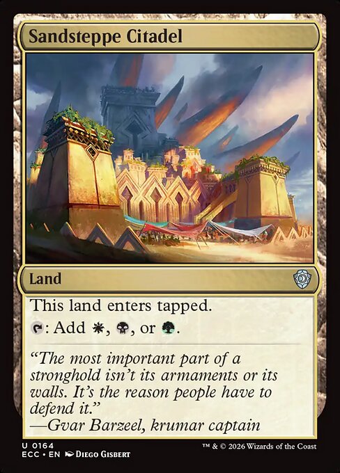 Sandsteppe Citadel #164 from Lorwyn Eclipsed Commander