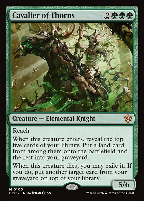 Cavalier of Thorns #100 from Lorwyn Eclipsed Commander