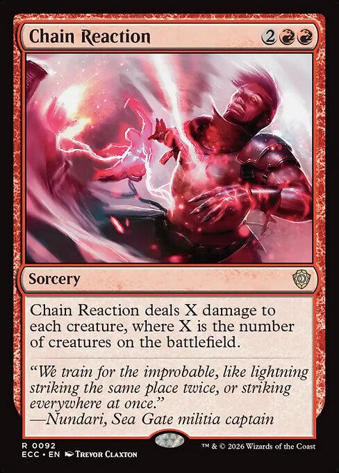 Chain Reaction #92 from Lorwyn Eclipsed Commander