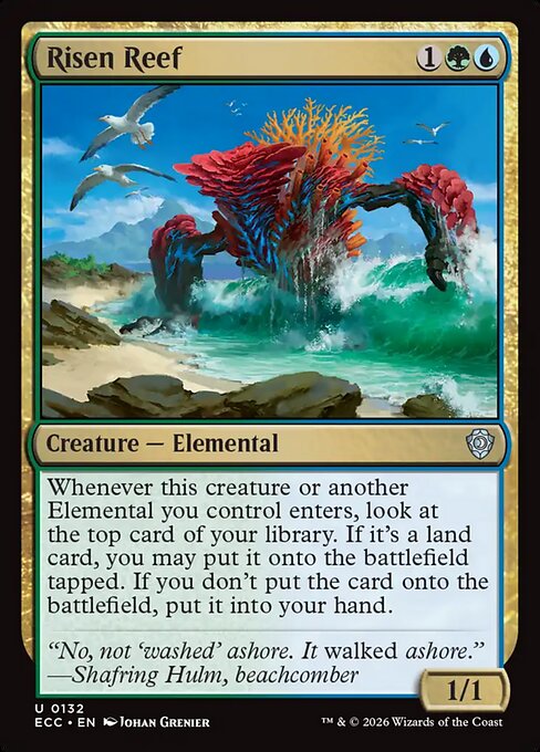 Risen Reef #132 from Lorwyn Eclipsed Commander