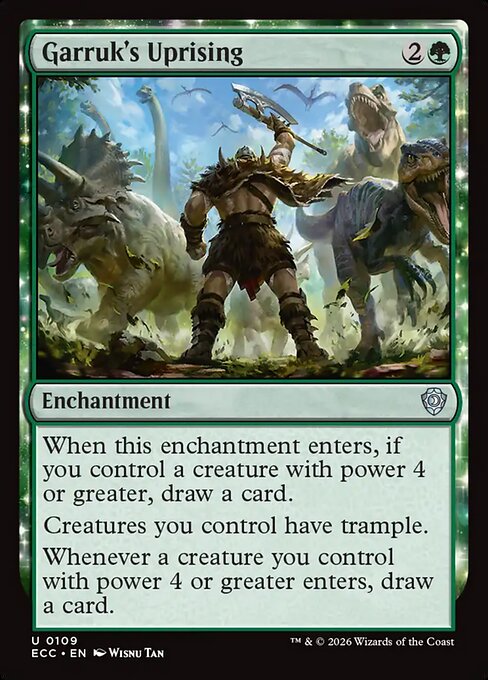 Garruk's Uprising #109 from Lorwyn Eclipsed Commander
