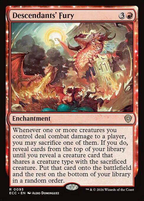 Descendants' Fury #93 from Lorwyn Eclipsed Commander