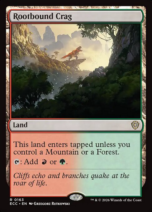 Rootbound Crag #163 from Lorwyn Eclipsed Commander