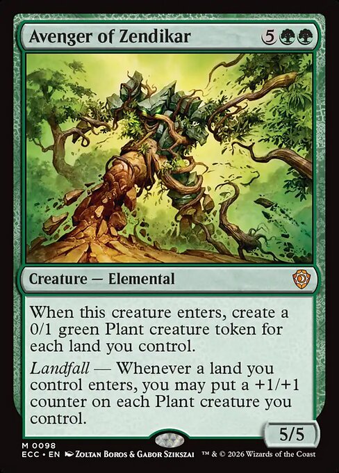 Avenger of Zendikar #98 from Lorwyn Eclipsed Commander