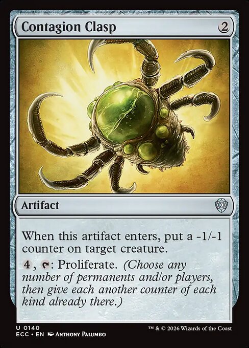 Contagion Clasp #140 from Lorwyn Eclipsed Commander