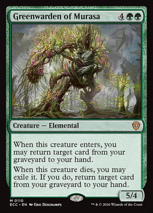 Greenwarden of Murasa #110 from Lorwyn Eclipsed Commander