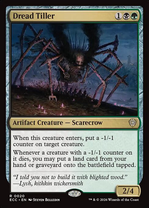 Dread Tiller #20 from Lorwyn Eclipsed Commander